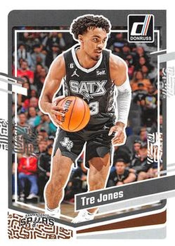 #161 Tre Jones - San Antonio Spurs - 2023-24 Donruss Basketball