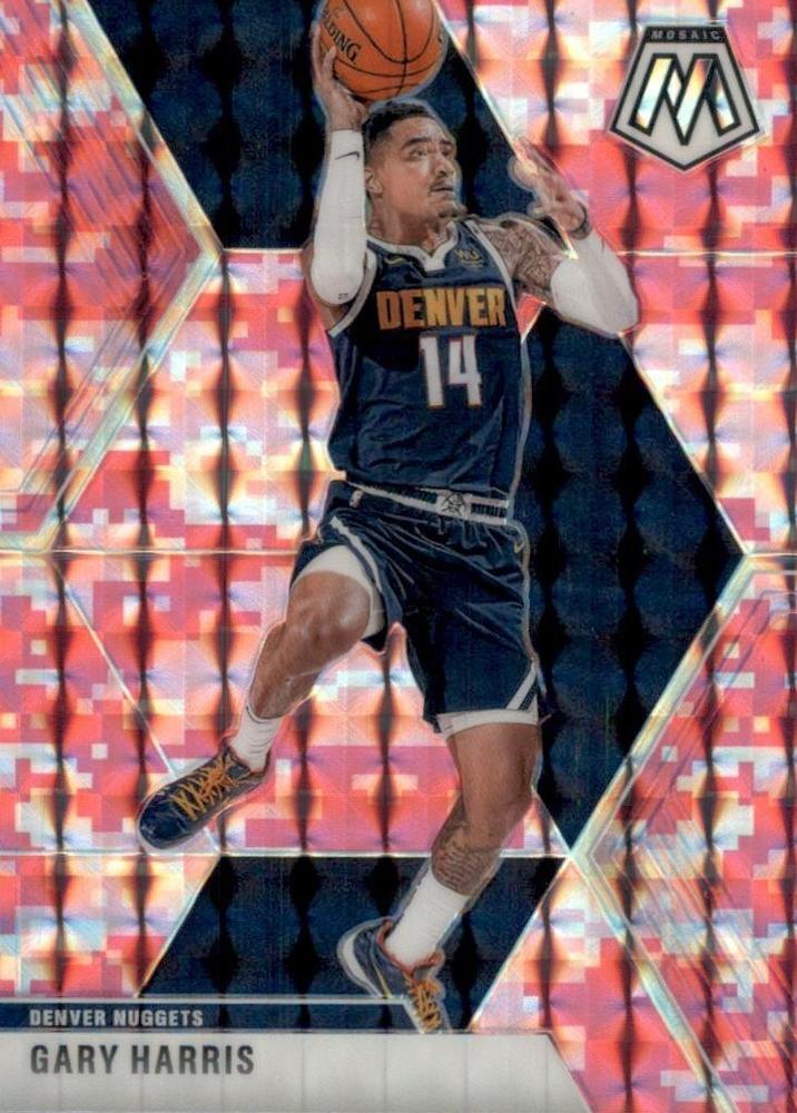 #161 Gary Harris - Denver Nuggets - 2019-20 Panini Mosaic - Camo Pink Basketball