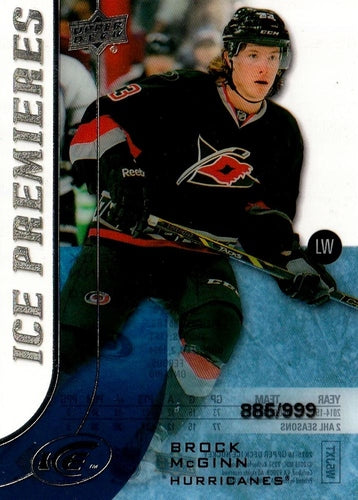 #161 - Brock McGinn - Carolina Hurricanes - 2015-16 Upper Deck Ice Hockey