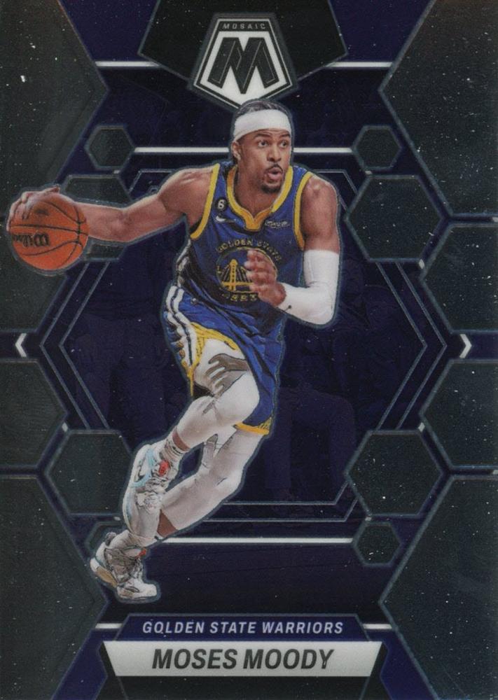 #161 Moses Moody - Golden State Warriors - 2022-23 Panini Mosaic Basketball