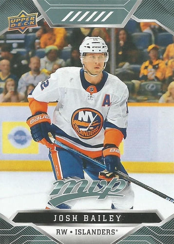 #161 Josh Bailey - New York Islanders - 2019-20 Upper Deck MVP Hockey
