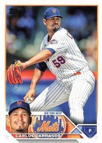 #161 Carlos Carrasco - New York Mets - 2023 Topps Baseball