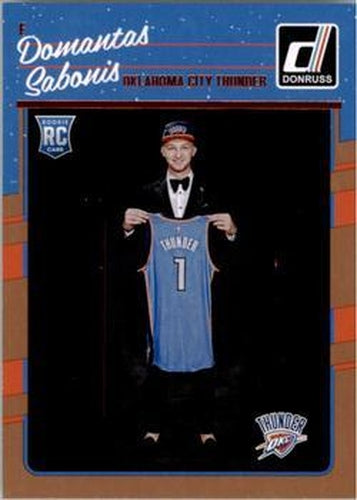 #161 Domantas Sabonis - Oklahoma City Thunder - 2016-17 Donruss Basketball