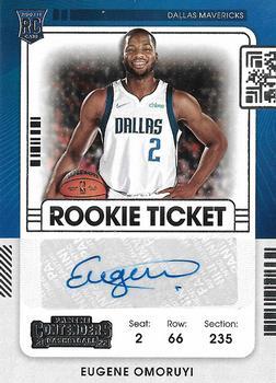 #161 Eugene Omoruyi - Dallas Mavericks - 2021-22 Panini Contenders Basketball