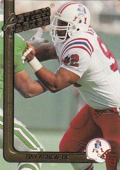#161 Ray Agnew - New England Patriots - 1991 Action Packed Football