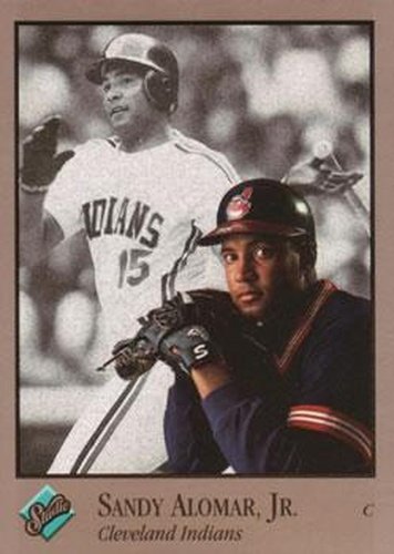 #161 Sandy Alomar, Jr. - Cleveland Indians - 1992 Studio Baseball