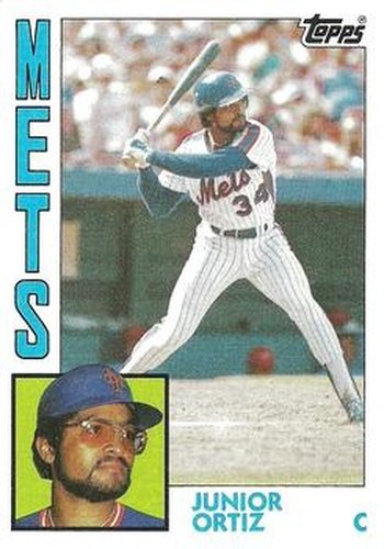 #161 Junior Ortiz - New York Mets - 1984 Topps Baseball