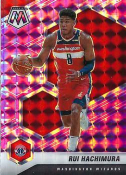 #161 Rui Hachimura - Washington Wizards - 2020-21 Panini Mosaic - Mosaic Camo Pink Basketball