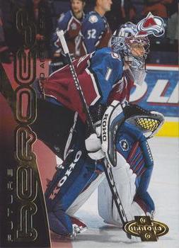 #161 David Aebischer - Colorado Avalanche - 2000-01 Upper Deck Heroes Hockey