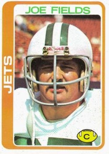 #161 Joe Fields - New York Jets - 1978 Topps Football