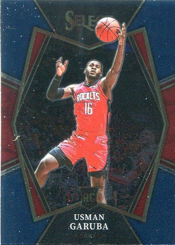 #161 Usman Garuba - Houston Rockets - 2021-22 Panini Select - Blue Basketball