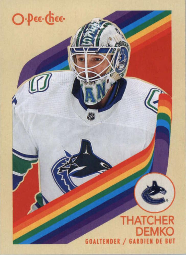 #161 Thatcher Demko - Vancouver Canucks - 2023-24 O-Pee-Chee - Retro Hockey