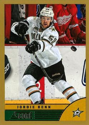 #161 Jordie Benn - Dallas Stars - 2013-14 Score - Gold Hockey