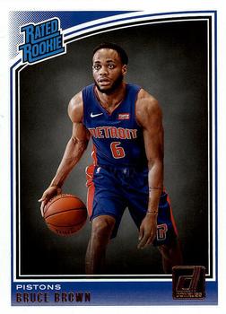 #161 Bruce Brown - Detroit Pistons - 2018-19 Donruss Basketball