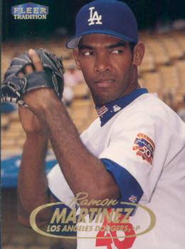 #161 Ramon Martinez - Los Angeles Dodgers - 1998 Fleer Tradition Baseball