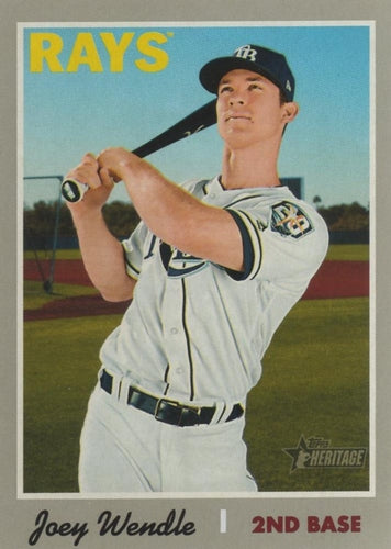 #161 Joey Wendle - Atlanta Braves - 2019 Topps Heritage Baseball