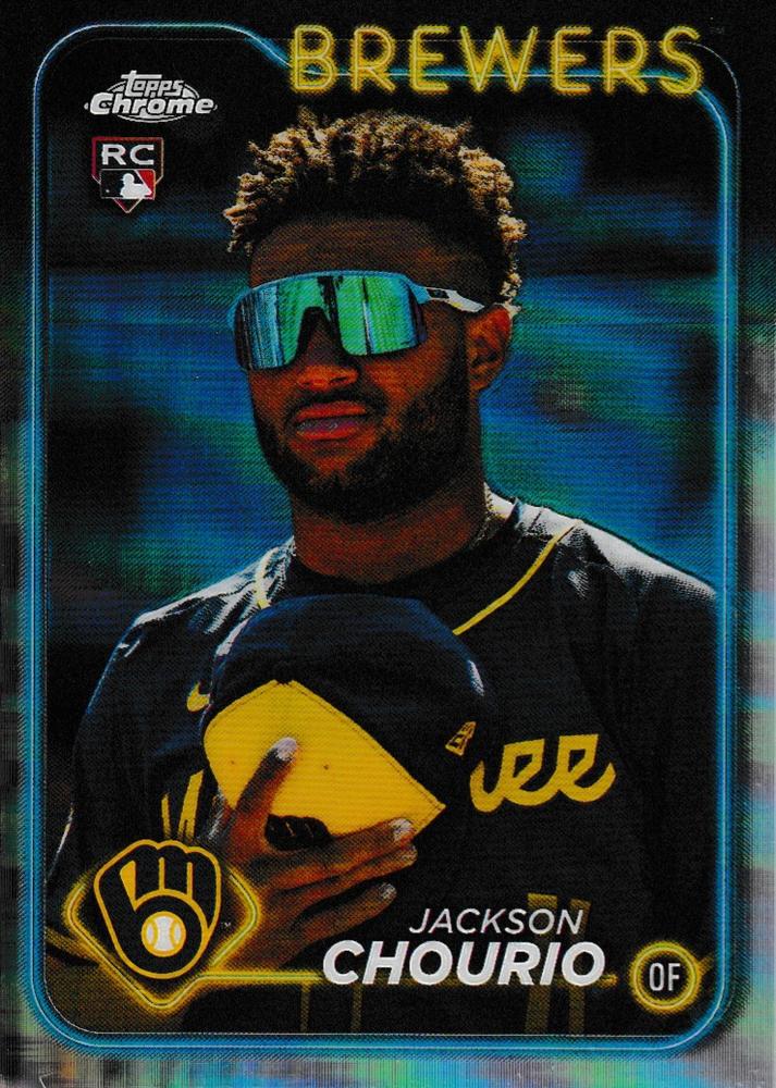 #161b Jackson Chourio - Milwaukee Brewers - 2024 Topps Chrome Baseball
