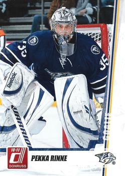 #162 Pekka Rinne - Nashville Predators - 2010-11 Donruss Hockey