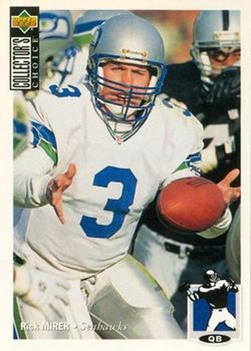 #162 Rick Mirer - Seattle Seahawks - 1994 Collector's Choice Football