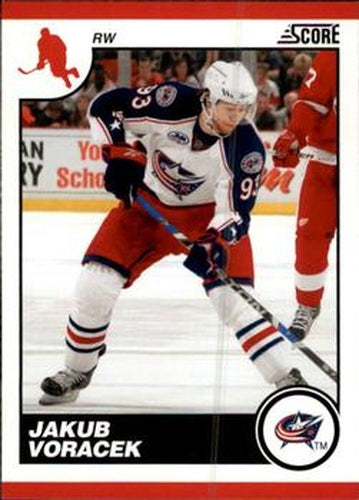 #162 Jakub Voracek - Columbus Blue Jackets - 2010-11 Score Hockey