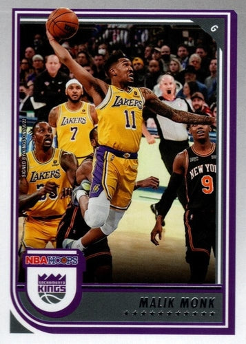 #162 Malik Monk - Sacramento Kings - 2022-23 Hoops Basketball