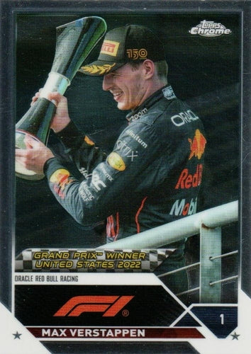#162 Max Verstappen - Oracle Red Bull Racing - 2023 Topps Chrome Formula 1 Racing
