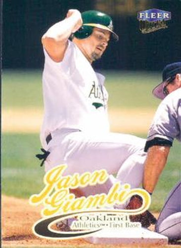 #162 Jason Giambi - Oakland Athletics - 1999 Ultra Baseball