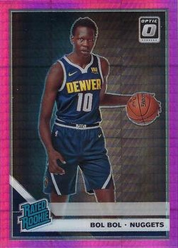 #162 Bol Bol - Denver Nuggets - 2019-20 Donruss Optic - Hyper Pink Basketball