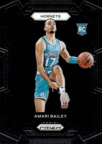 #162 Amari Bailey - Charlotte Hornets - 2023-24 Panini Prizm Basketball
