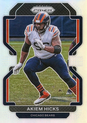 #162 Akiem Hicks - Chicago Bears - 2021 Panini Prizm - Silver Football