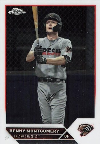 #PDC-162 Benny Montgomery - Fresno Grizzlies - 2023 Topps Pro Debut - Chrome Baseball