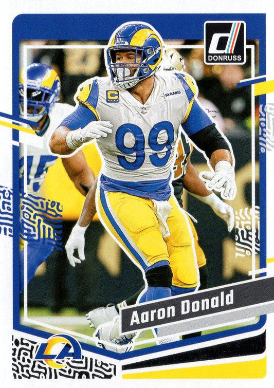 #162 Aaron Donald - Los Angeles Rams - 2023 Donruss Football