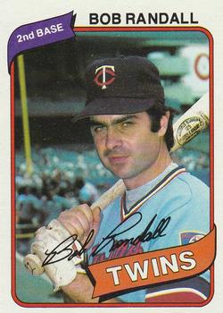 #162 Bob Randall - Minnesota Twins - 1980 Topps Baseball
