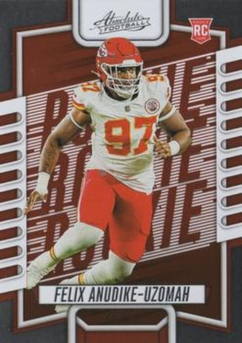 #162 Felix Anudike-Uzomah - Kansas City Chiefs - 2023 Panini Absolute Football