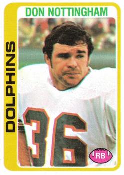 #162 Don Nottingham - Miami Dolphins - 1978 Topps Football