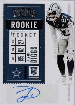 #162 Trevon Diggs - Dallas Cowboys - 2020 Panini Contenders Football