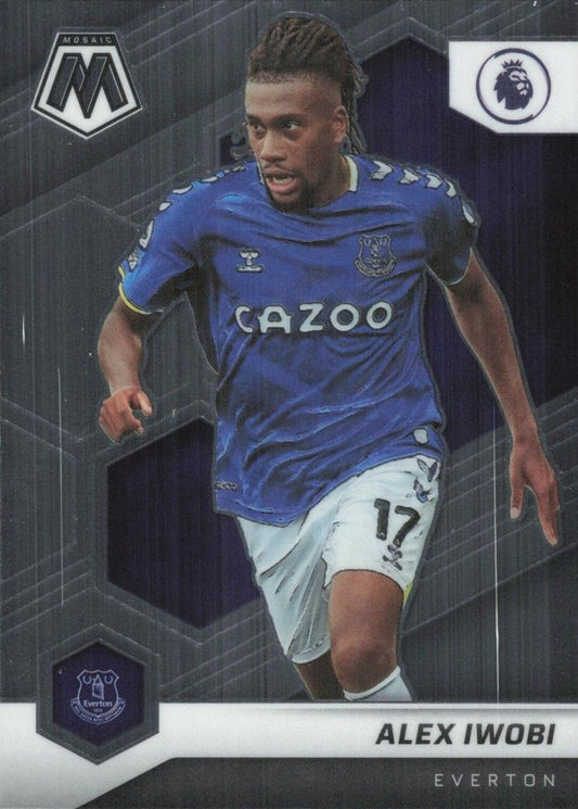 #162 Alex Iwobi - Everton - 2021-22 Panini Mosaic Premier League Soccer