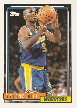 #162 Tyrone Hill - Golden State Warriors - 1992-93 Topps Basketball