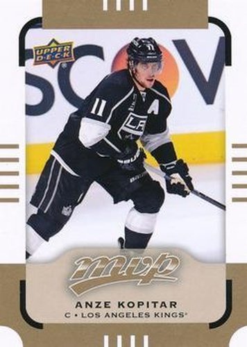 #162 Anze Kopitar - Los Angeles Kings - 2015-16 Upper Deck MVP Hockey