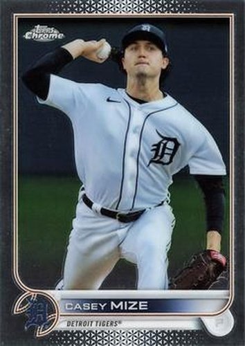#162 Casey Mize - Detroit Tigers - 2022 Topps Chrome Baseball