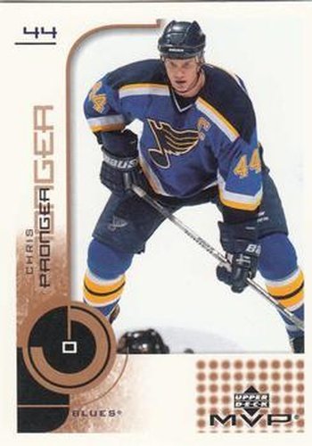 #162 Chris Pronger - St. Louis Blues - 2002-03 Upper Deck MVP Hockey
