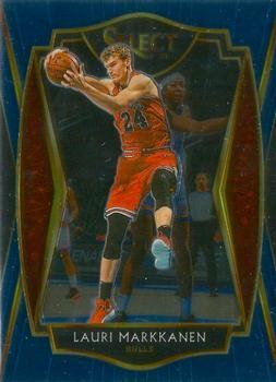 #162 Lauri Markkanen - Chicago Bulls - 2020-21 Panini Select - Blue Basketball