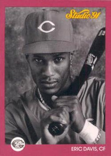 #162 Eric Davis - Cincinnati Reds - 1991 Studio Baseball