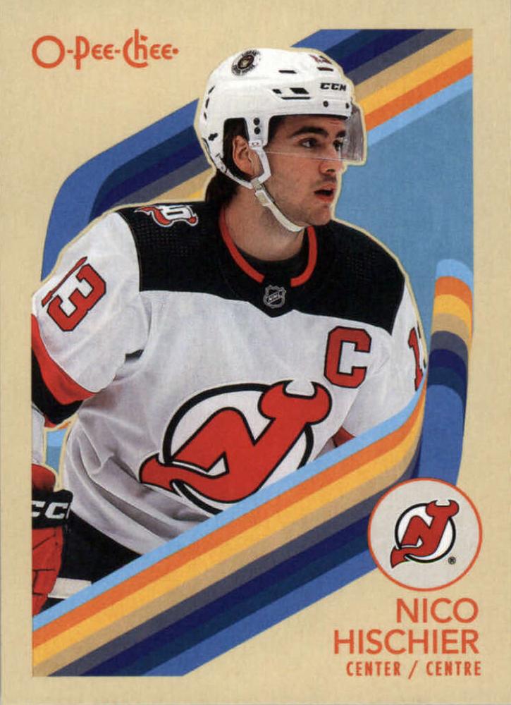 #162 Nico Hischier - New Jersey Devils - 2023-24 O-Pee-Chee - Retro Hockey