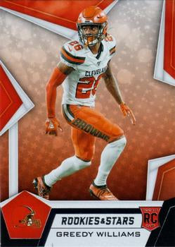 #162 Greedy Williams - Cleveland Browns - 2019 Panini Rookies & Stars Football