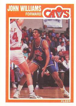 #162b John Williams - Washington Bullets - 1989-90 Fleer Basketball