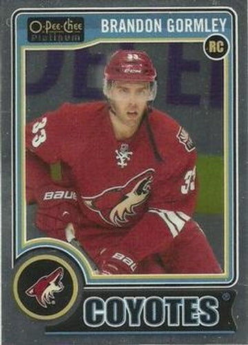 #162b Brandon Gormley - Arizona Coyotes - 2014-15 O-Pee-Chee Platinum Hockey