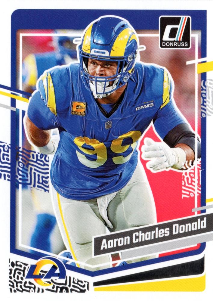 #162b Aaron Donald - Los Angeles Rams - 2023 Donruss Football