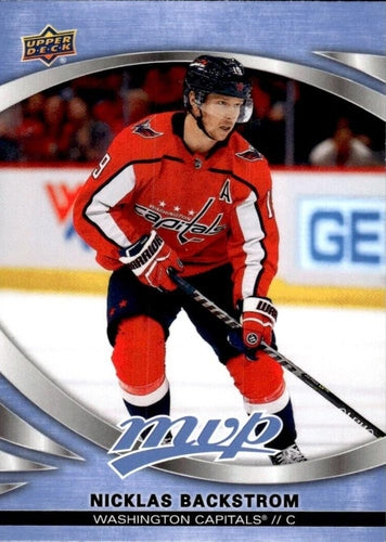 #163 Nicklas Backstrom - Washington Capitals - 2023-24 Upper Deck MVP - Ice Battles Hockey