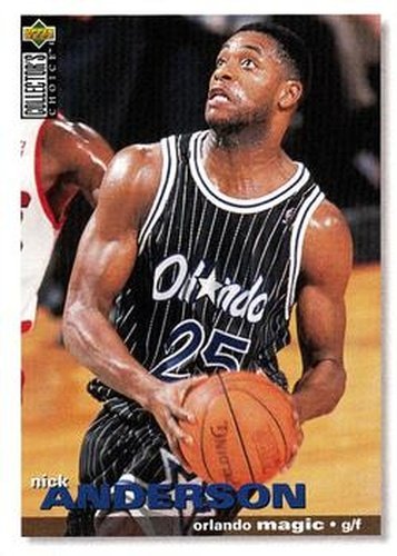#163 Nick Anderson - Orlando Magic - 1995-96 Collector's Choice Basketball